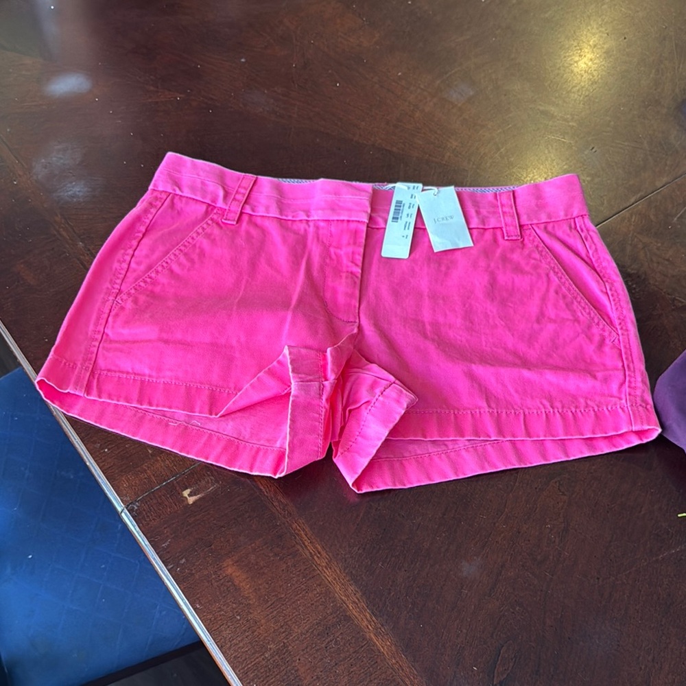 New with tags J Crew Women's Pink Shorts.